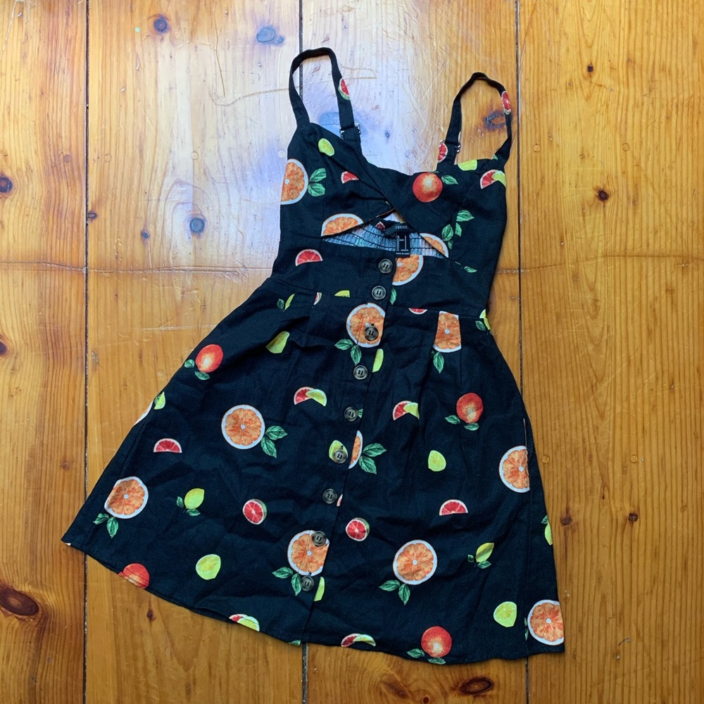 SOLD ON DEPOP Cut-Out Fruit Dress